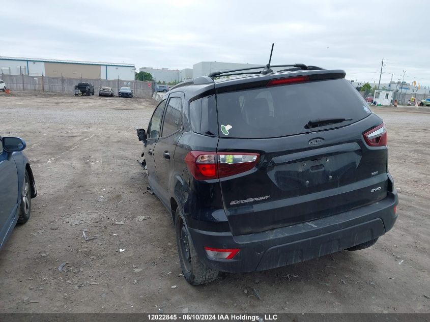 2018 Ford Ecosport Ses VIN: MAJ6P1CL0JC190793 Lot: 12022845