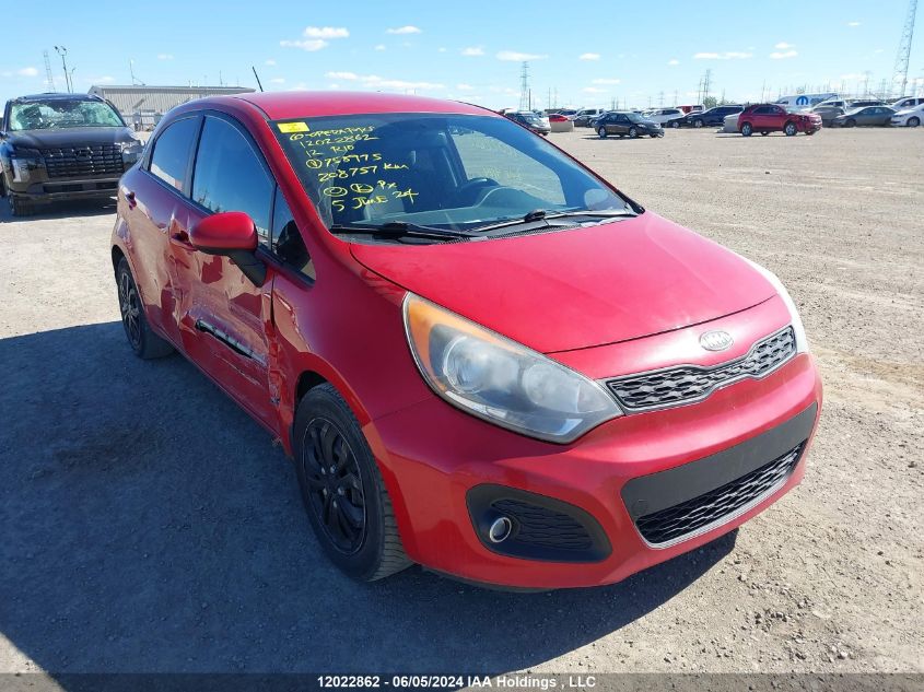 2012 Kia Rio VIN: KNADM5A35C6758975 Lot: 12022862