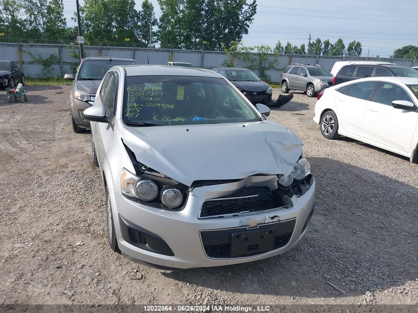 2012 Chevrolet Sonic VIN: 1G1JA6EH7C4204948 Lot: 12022864