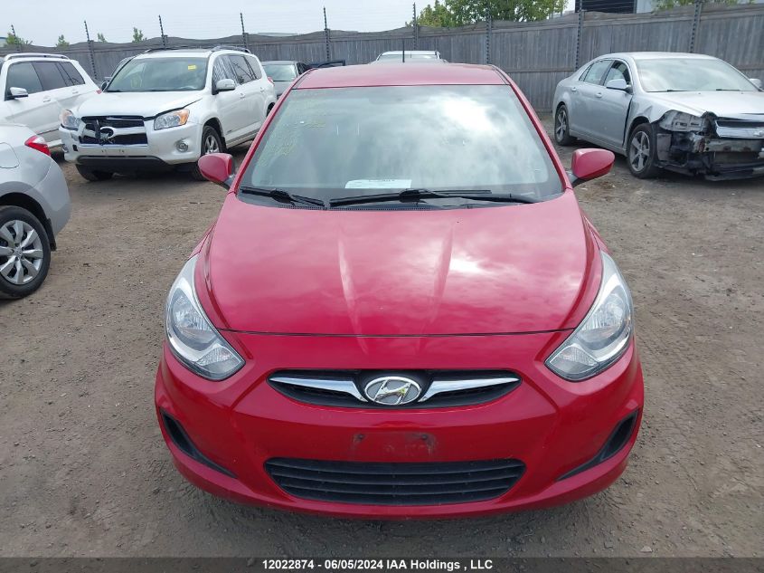 2013 Hyundai Accent Gls/Gs VIN: KMHCT5AE0DU134769 Lot: 12022874