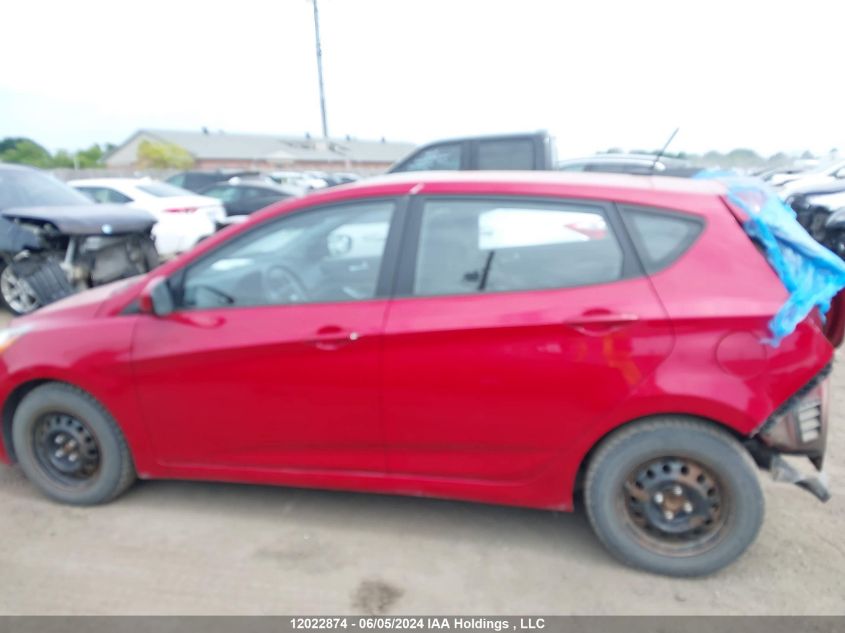 2013 Hyundai Accent Gls/Gs VIN: KMHCT5AE0DU134769 Lot: 12022874