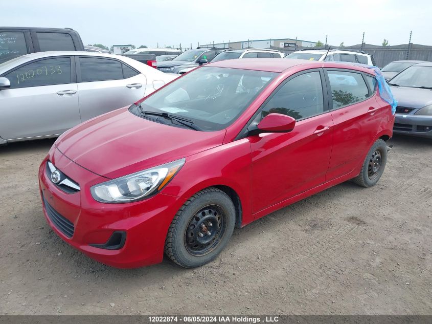 2013 Hyundai Accent Gls/Gs VIN: KMHCT5AE0DU134769 Lot: 12022874