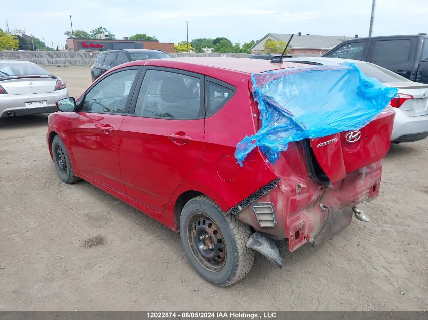 2013 Hyundai Accent Gls/Gs VIN: KMHCT5AE0DU134769 Lot: 12022874