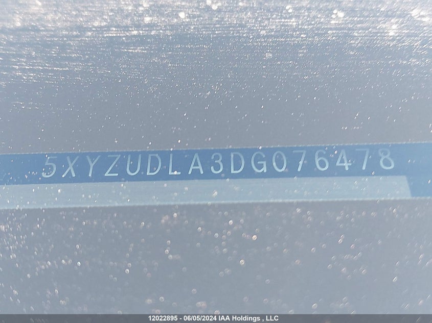 2013 Hyundai Santa Fe Sport VIN: 5XYZUDLA3DG076478 Lot: 12022895