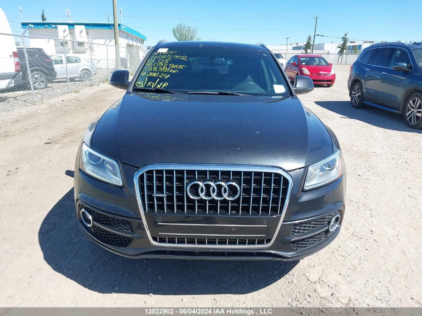 2014 Audi Q5 VIN: WA1WFCFP0EA092365 Lot: 12022902