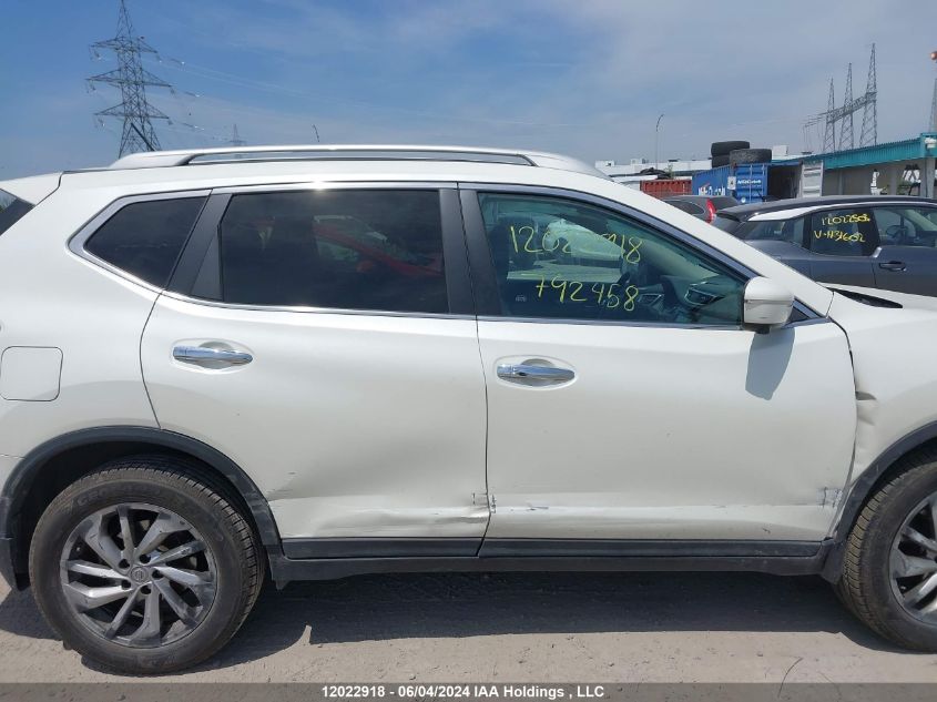 2015 Nissan Rogue VIN: 5N1AT2MV4FC792458 Lot: 12022918