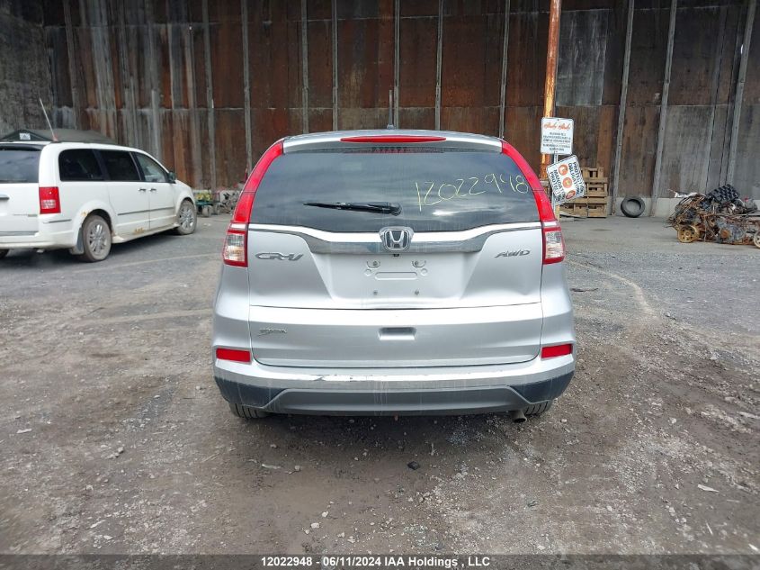 2016 Honda Cr-V Lx VIN: 2HKRM4H38GH122832 Lot: 12022948