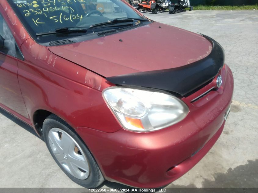 2005 Toyota Echo VIN: JTDBT123950345872 Lot: 12022950