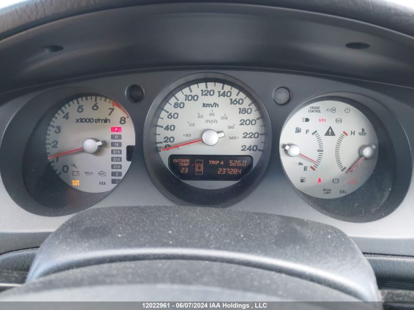 2001 Acura Cl VIN: 19UYA42601A800738 Lot: 12022961