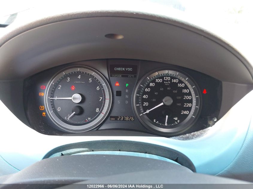 2007 Lexus Es 350 350 VIN: JTHBJ46G972101309 Lot: 12022966