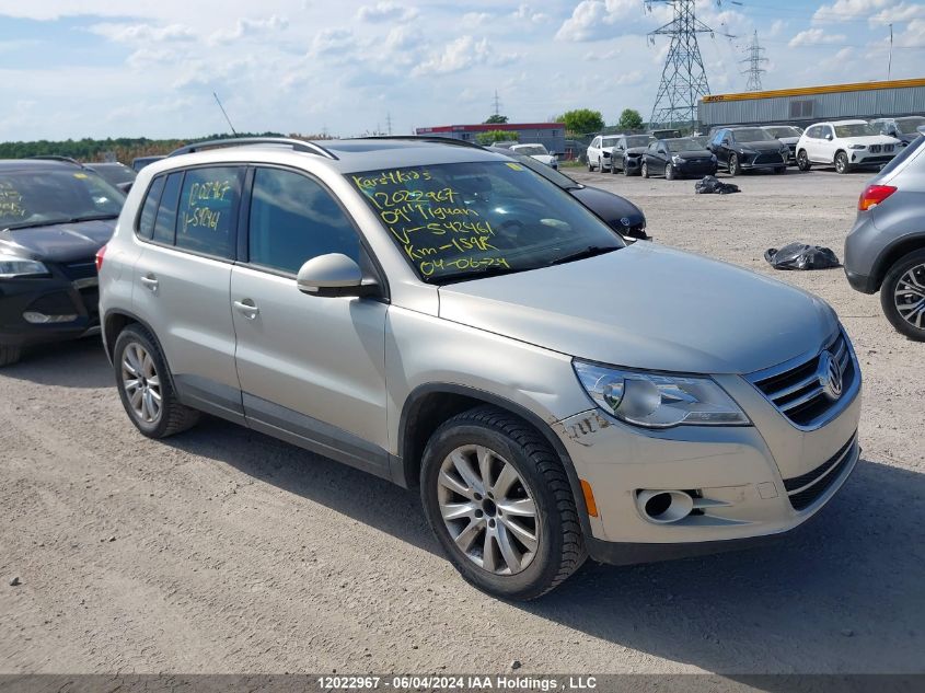 2009 Volkswagen Tiguan Se/Sel VIN: WVGBV75N89W542461 Lot: 12022967