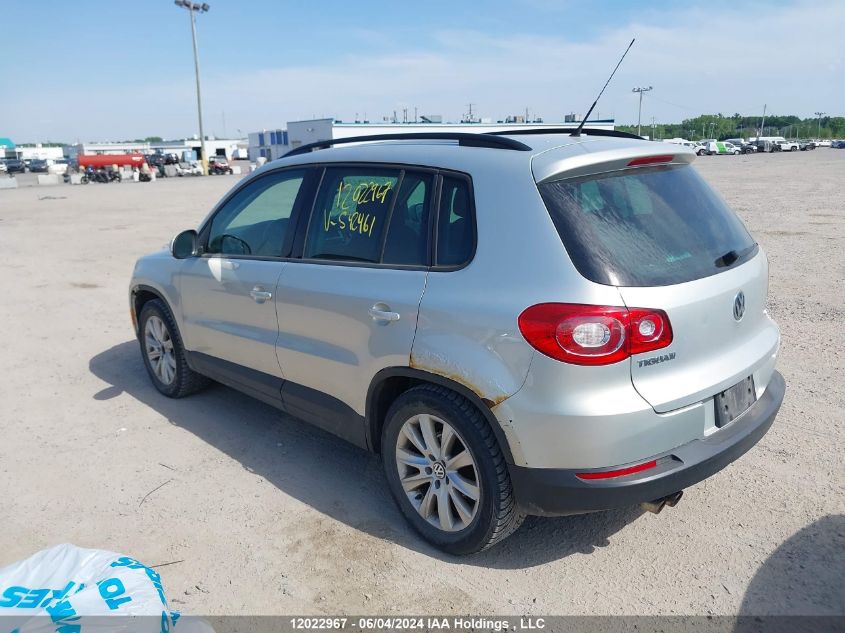 2009 Volkswagen Tiguan Se/Sel VIN: WVGBV75N89W542461 Lot: 12022967