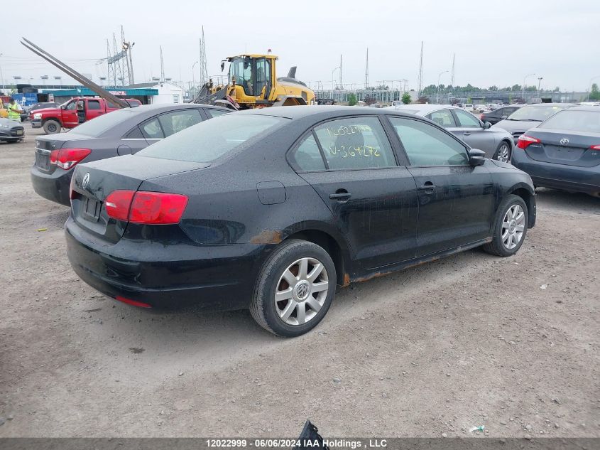 2011 Volkswagen Jetta VIN: 3VWDK7AJ8BM364272 Lot: 12022999