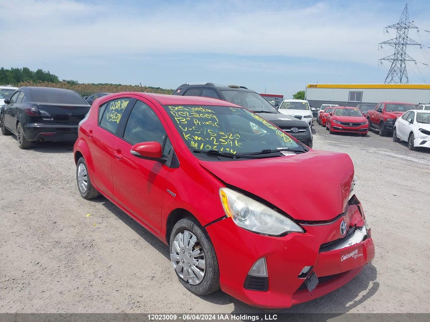 2013 Toyota Prius C VIN: JTDKDTB34D1545320 Lot: 12023009