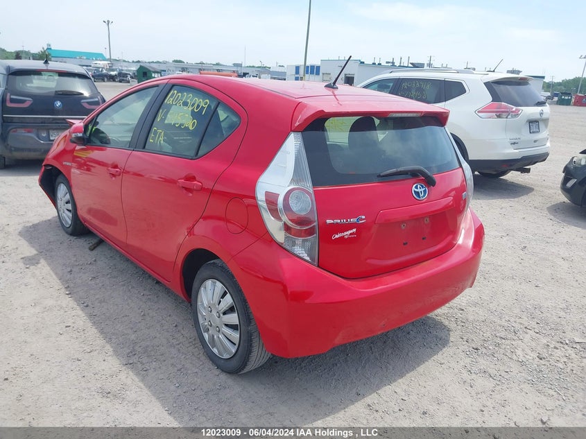 2013 Toyota Prius C VIN: JTDKDTB34D1545320 Lot: 12023009