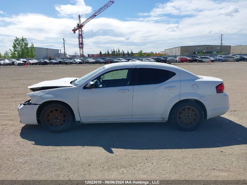 2013 Dodge Avenger Se VIN: 1C3CDZAB0DN586878 Lot: 12023010