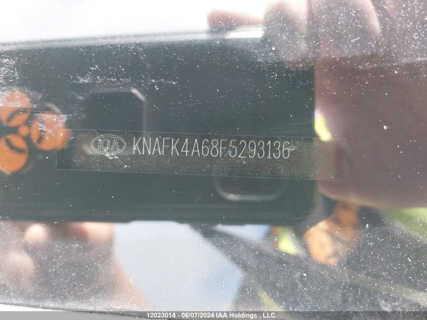 2015 Kia Forte VIN: KNAFK4A68F5293136 Lot: 12023014