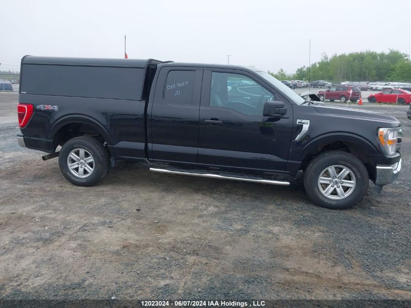 2021 Ford F150 Super Cab VIN: 1FTFX1E5XMKE00092 Lot: 12023024