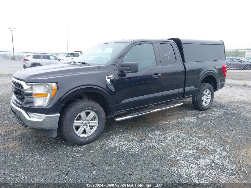 2021 Ford F150 Super Cab VIN: 1FTFX1E5XMKE00092 Lot: 12023024