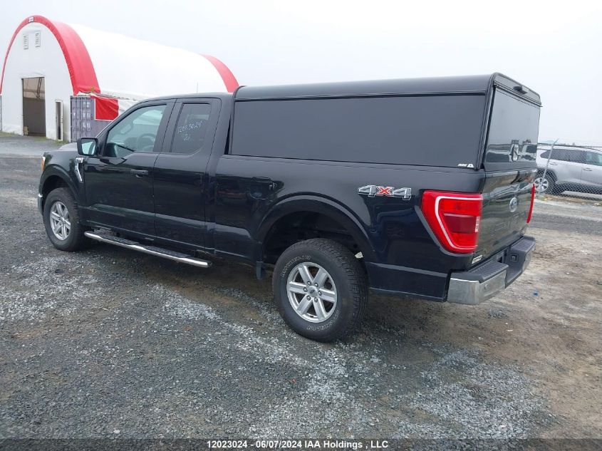 2021 Ford F150 Super Cab VIN: 1FTFX1E5XMKE00092 Lot: 12023024