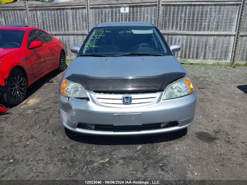 2003 Honda Civic Sdn VIN: 2HGES16673H948883 Lot: 12023040