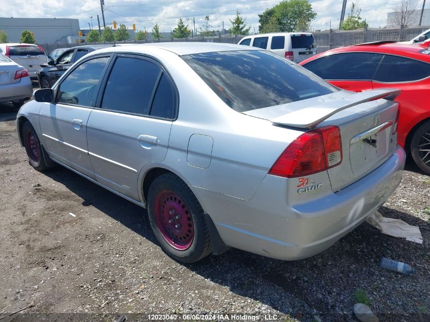 2003 Honda Civic Sdn VIN: 2HGES16673H948883 Lot: 12023040