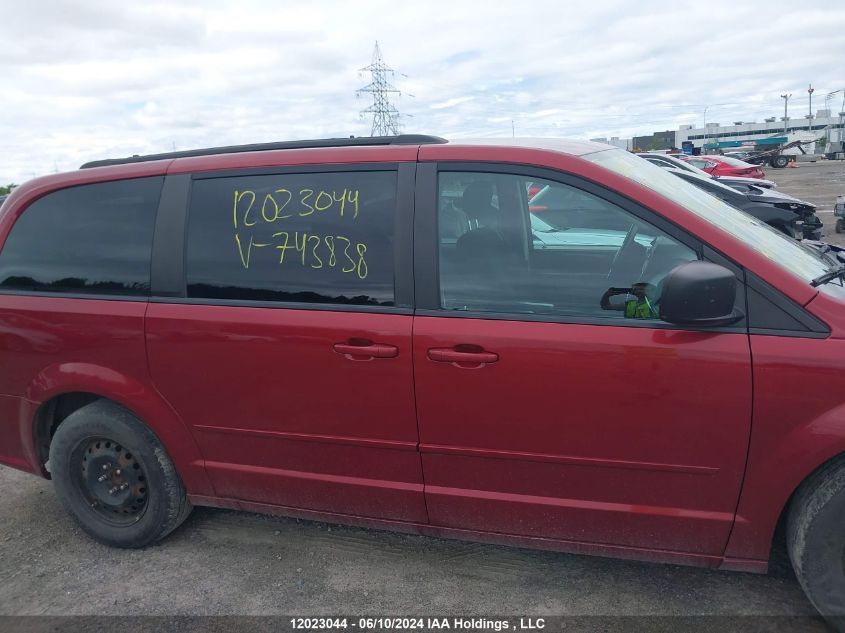 2011 Dodge Grand Caravan VIN: 2D4RN4DG7BR743838 Lot: 12023044