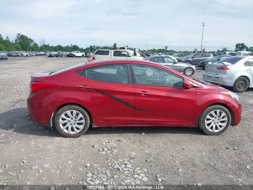 2013 Hyundai Elantra Gl VIN: 5NPDH4AE1DH220591 Lot: 12023055