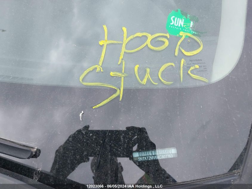 2019 Nissan Rogue VIN: 5N1AT2MV6KC807763 Lot: 12023066