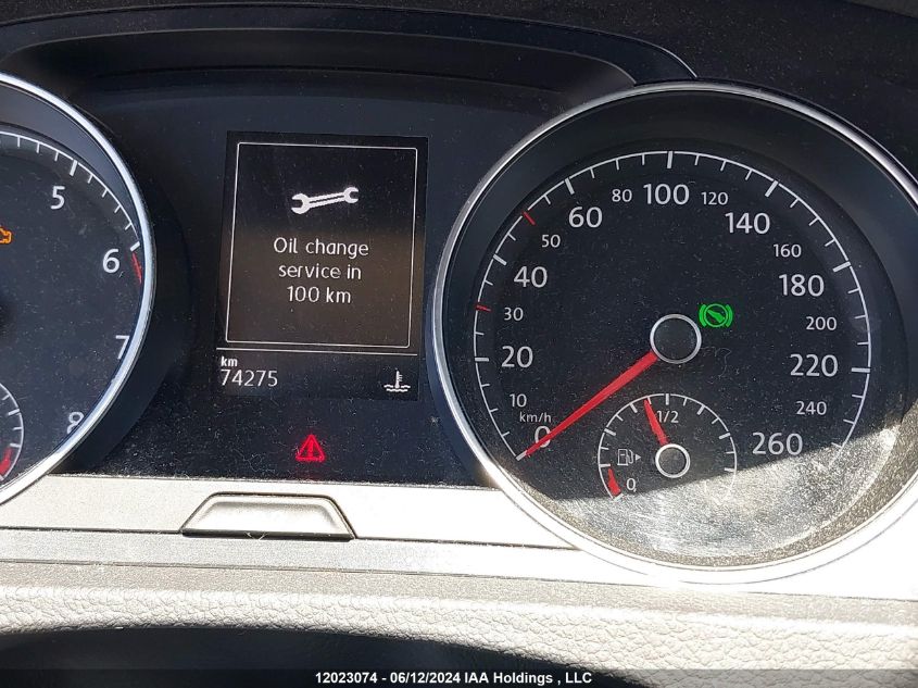 2019 Volkswagen Golf VIN: 3VWG57AU6KM004996 Lot: 12023074