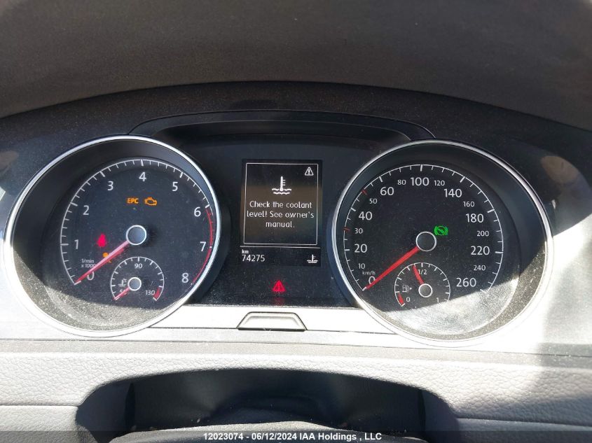 2019 Volkswagen Golf VIN: 3VWG57AU6KM004996 Lot: 12023074