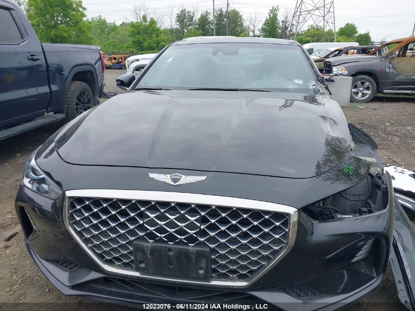 2021 Genesis G70 2.0T Elite Awd VIN: KMTG64LA2MU079907 Lot: 12023076