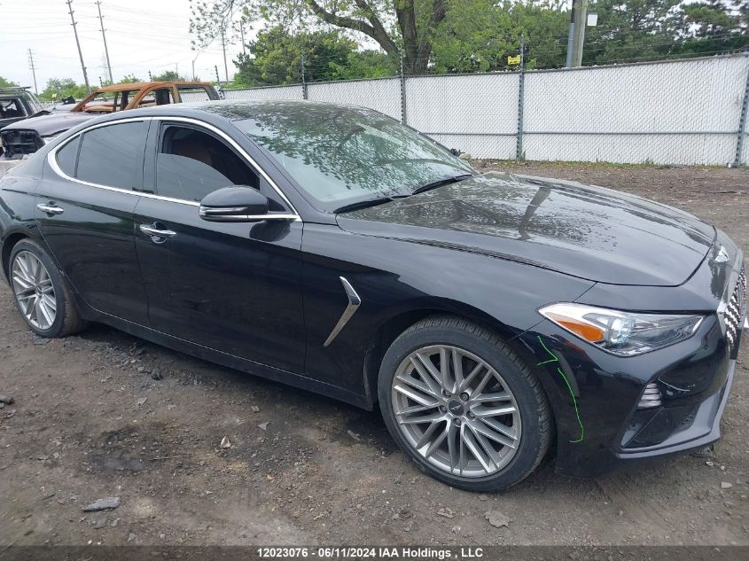 2021 Genesis G70 2.0T Elite Awd VIN: KMTG64LA2MU079907 Lot: 12023076