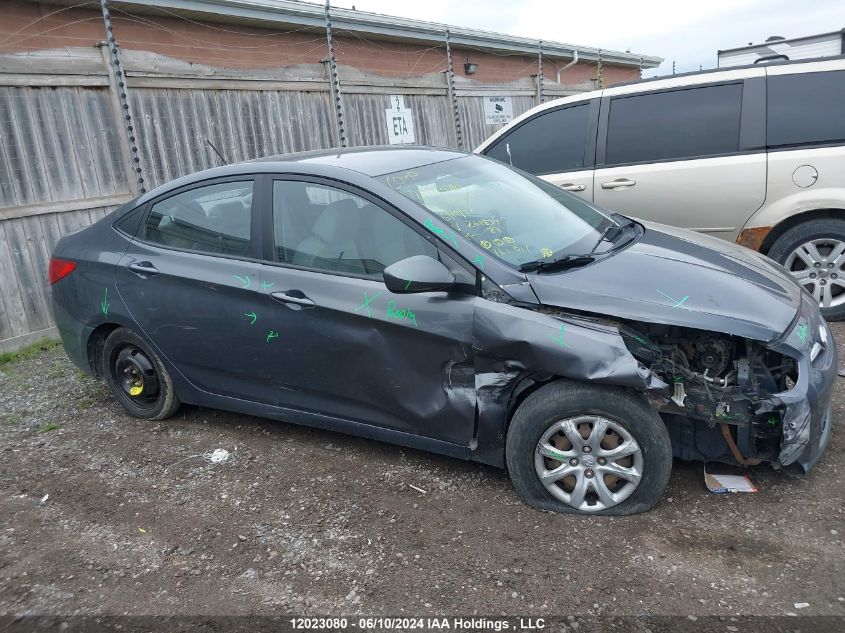 2012 Hyundai Accent Gls/Gs VIN: KMHCT4AE6CU261874 Lot: 12023080