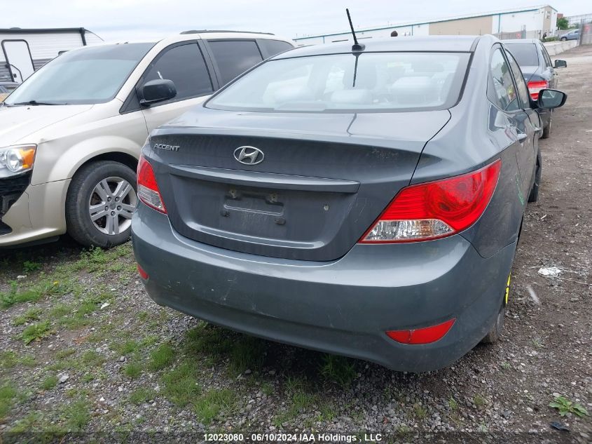2012 Hyundai Accent Gls/Gs VIN: KMHCT4AE6CU261874 Lot: 12023080