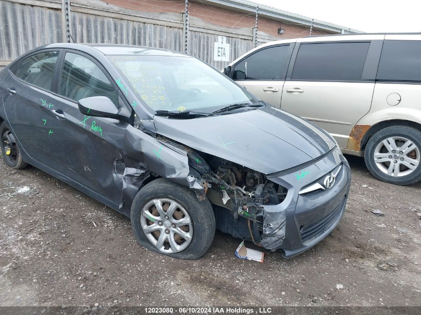 2012 Hyundai Accent Gls/Gs VIN: KMHCT4AE6CU261874 Lot: 12023080