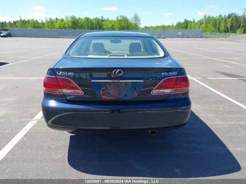 2005 Lexus Es 330 VIN: JTHBA30G055113962 Lot: 12023081