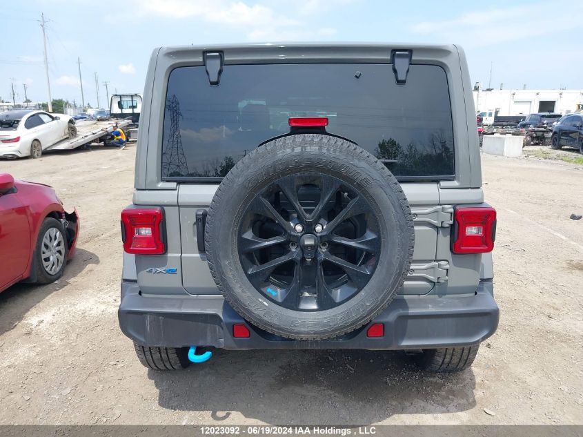 2023 Jeep Wrangler 4Xe Unlimited Sahara VIN: 1C4JJXP64PW604095 Lot: 12023092