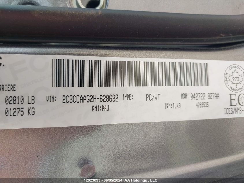 2017 Chrysler 300 Limited VIN: 2C3CCAAG2HH628692 Lot: 12023093