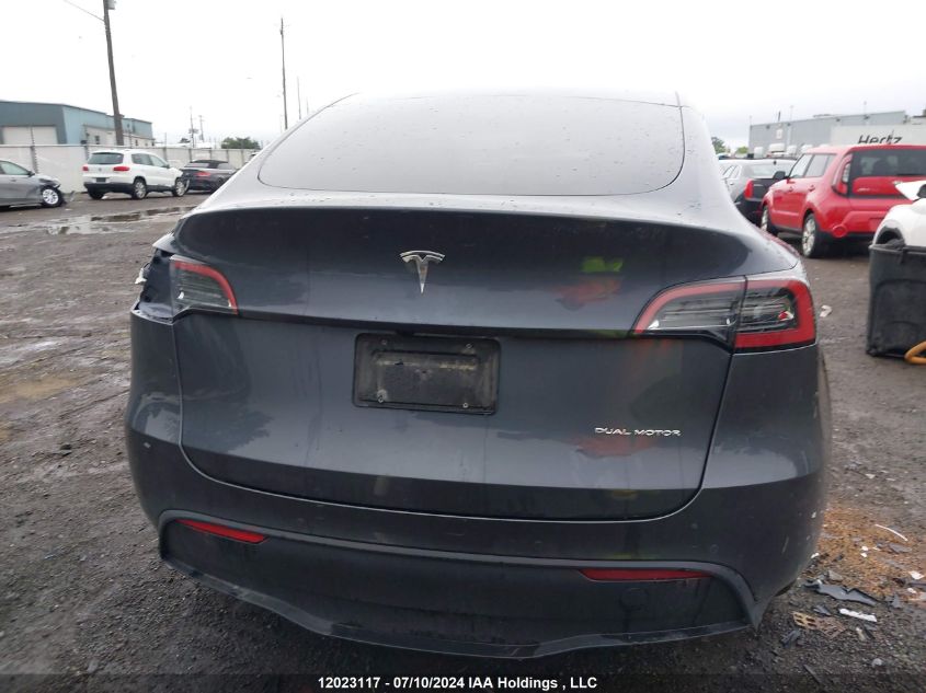 2022 Tesla Model Y VIN: 7SAYGDEE7NF563052 Lot: 12023117