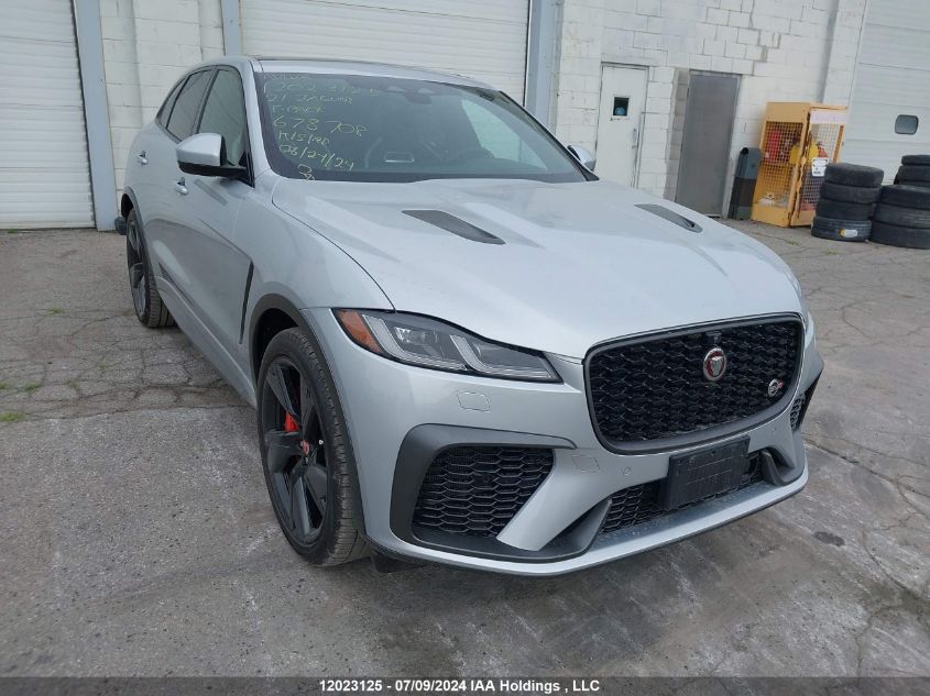 2021 Jaguar F-Type Svr VIN: SADCZ2EE2MA678708 Lot: 12023125