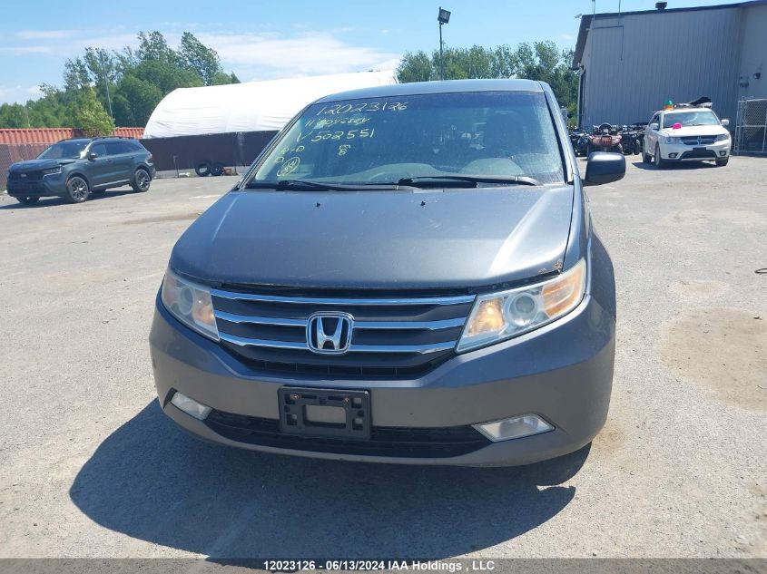 2011 Honda Odyssey Ex VIN: 5FNRL5H44BB502551 Lot: 12023126