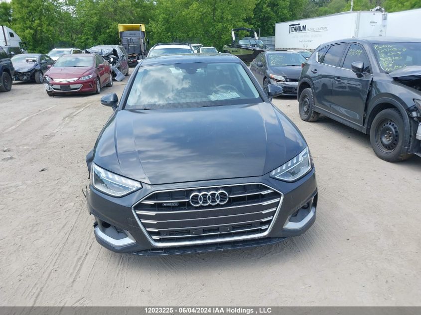 2022 Audi A4 Premium 40 VIN: WAUABBF47NN009953 Lot: 12023225