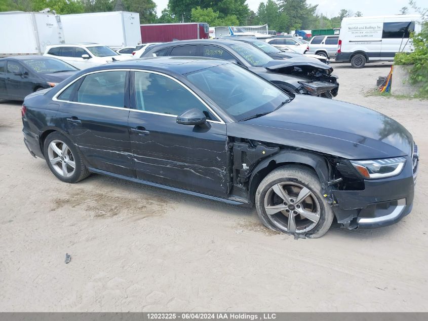 2022 Audi A4 Premium 40 VIN: WAUABBF47NN009953 Lot: 12023225
