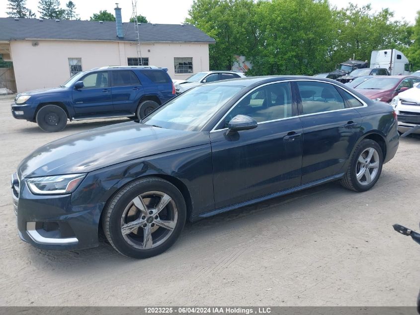 2022 Audi A4 Premium 40 VIN: WAUABBF47NN009953 Lot: 12023225