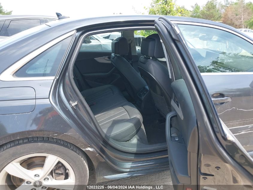 2022 Audi A4 Premium 40 VIN: WAUABBF47NN009953 Lot: 12023225