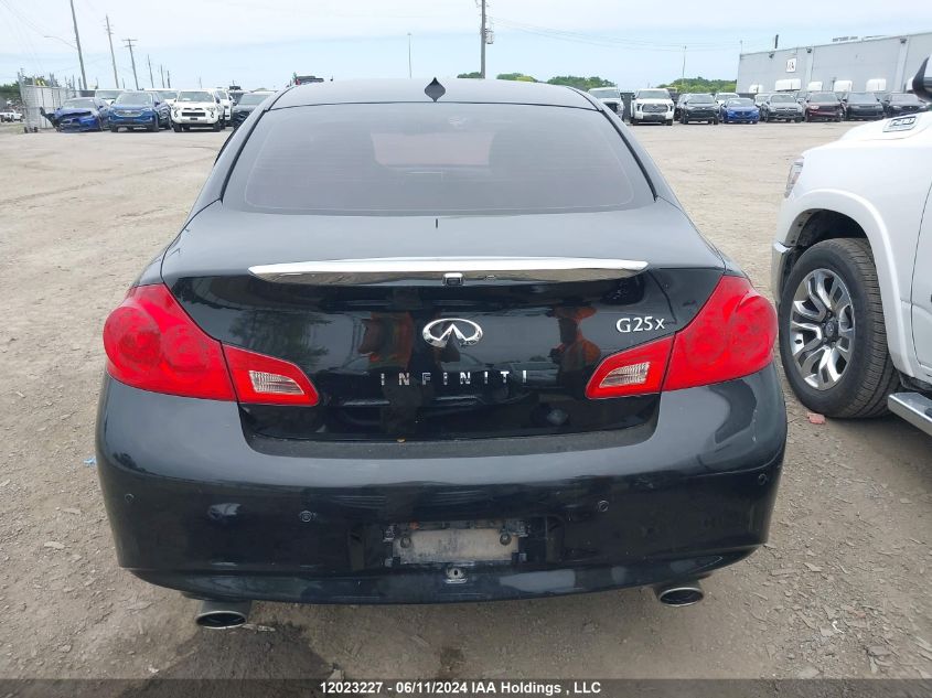 2012 Infiniti G25 VIN: JN1DV6AR5CM862259 Lot: 12023227