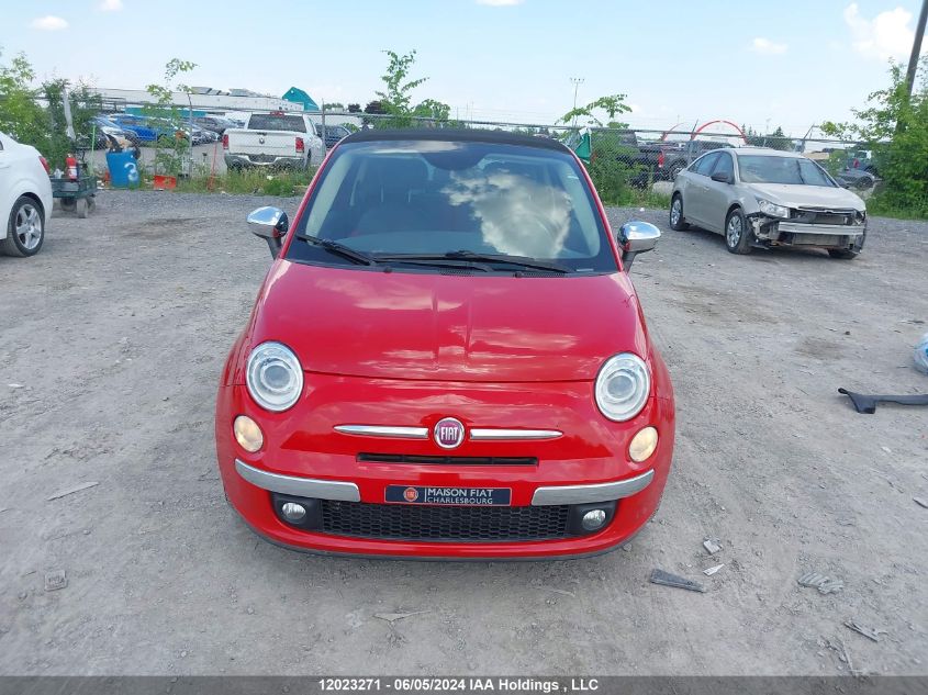 2014 Fiat 500 Lounge VIN: 3C3CFFER0ET287067 Lot: 12023271