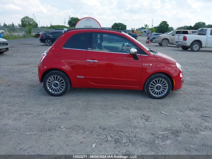 2014 Fiat 500 Lounge VIN: 3C3CFFER0ET287067 Lot: 12023271