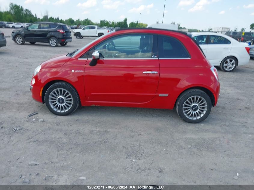 2014 Fiat 500 Lounge VIN: 3C3CFFER0ET287067 Lot: 12023271